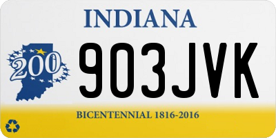 IN license plate 903JVK