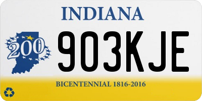 IN license plate 903KJE
