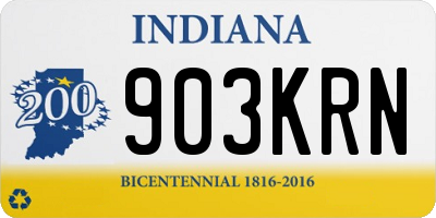 IN license plate 903KRN