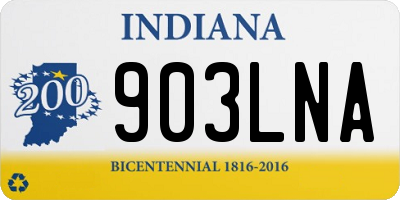 IN license plate 903LNA