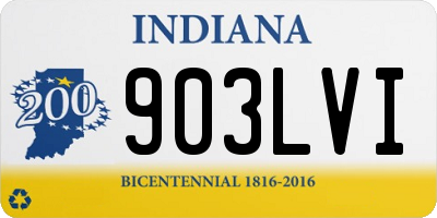 IN license plate 903LVI