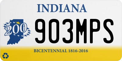 IN license plate 903MPS