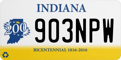 IN license plate 903NPW
