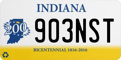 IN license plate 903NST