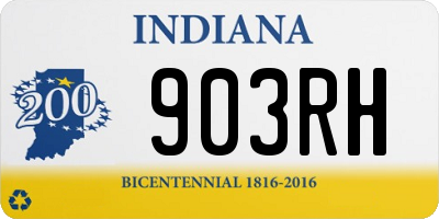 IN license plate 903RH