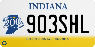 IN license plate 903SHL
