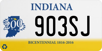IN license plate 903SJ