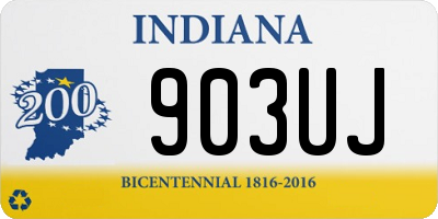 IN license plate 903UJ