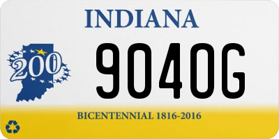 IN license plate 904OG