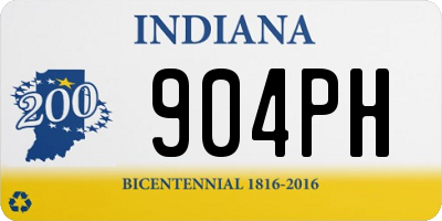 IN license plate 904PH