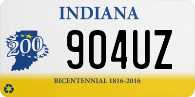 IN license plate 904UZ