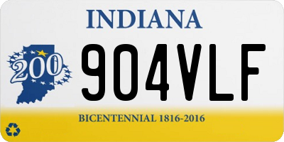 IN license plate 904VLF