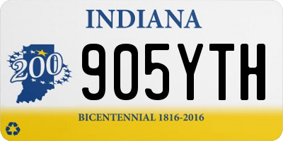 IN license plate 905YTH