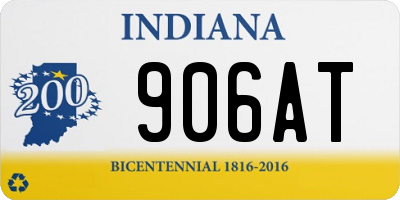 IN license plate 906AT