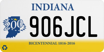 IN license plate 906JCL