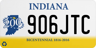 IN license plate 906JTC
