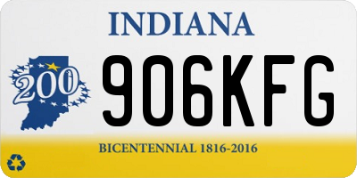 IN license plate 906KFG