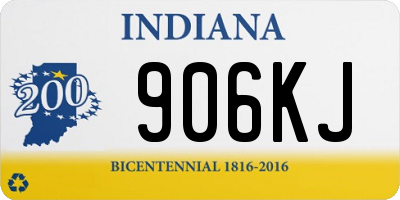 IN license plate 906KJ