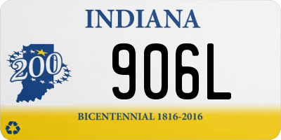 IN license plate 906L