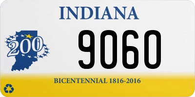 IN license plate 906O