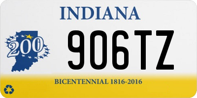 IN license plate 906TZ
