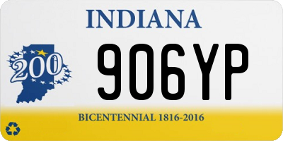 IN license plate 906YP
