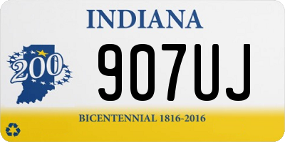 IN license plate 907UJ