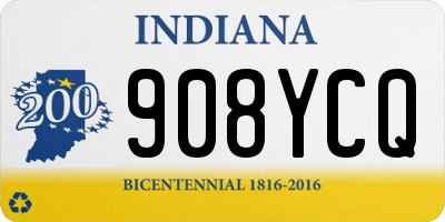 IN license plate 908YCQ
