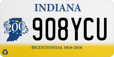 IN license plate 908YCU
