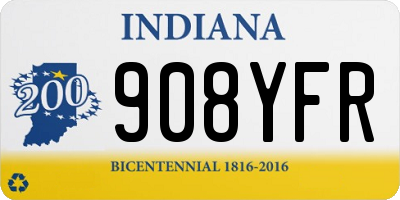 IN license plate 908YFR