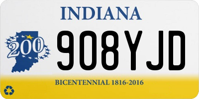 IN license plate 908YJD