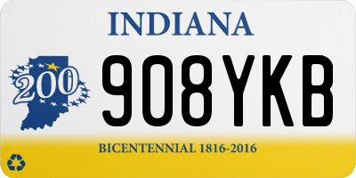 IN license plate 908YKB