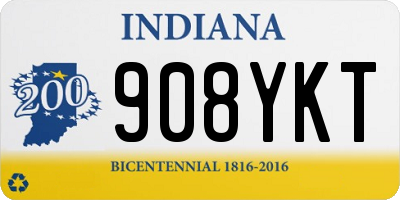 IN license plate 908YKT
