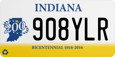 IN license plate 908YLR