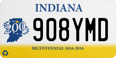 IN license plate 908YMD