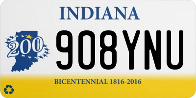 IN license plate 908YNU