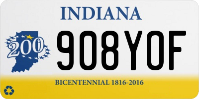 IN license plate 908YOF