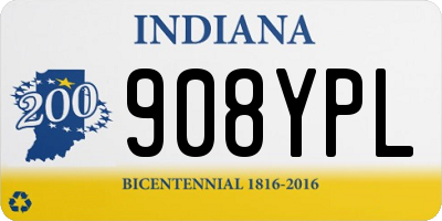 IN license plate 908YPL