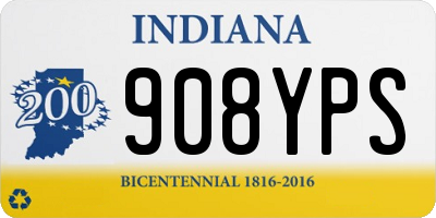 IN license plate 908YPS