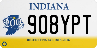 IN license plate 908YPT