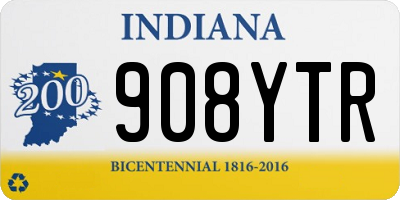 IN license plate 908YTR