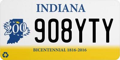 IN license plate 908YTY