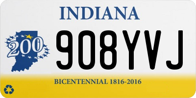 IN license plate 908YVJ