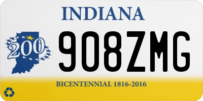 IN license plate 908ZMG