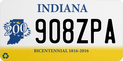 IN license plate 908ZPA