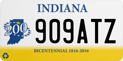 IN license plate 909ATZ