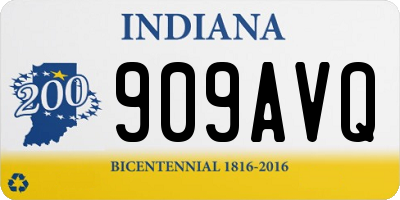 IN license plate 909AVQ
