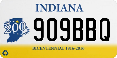 IN license plate 909BBQ