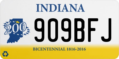 IN license plate 909BFJ