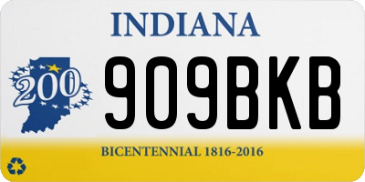 IN license plate 909BKB